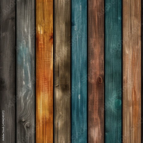 Seamless wood floor wood wall texture, hardwood floor texture, wood wall texture. Generative AI