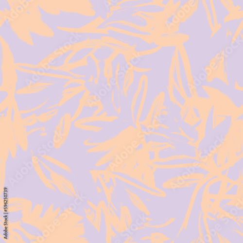 Pastel Abstract Floral Seamless Pattern Design