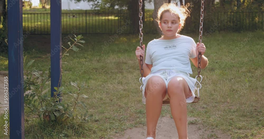 girl on a swing