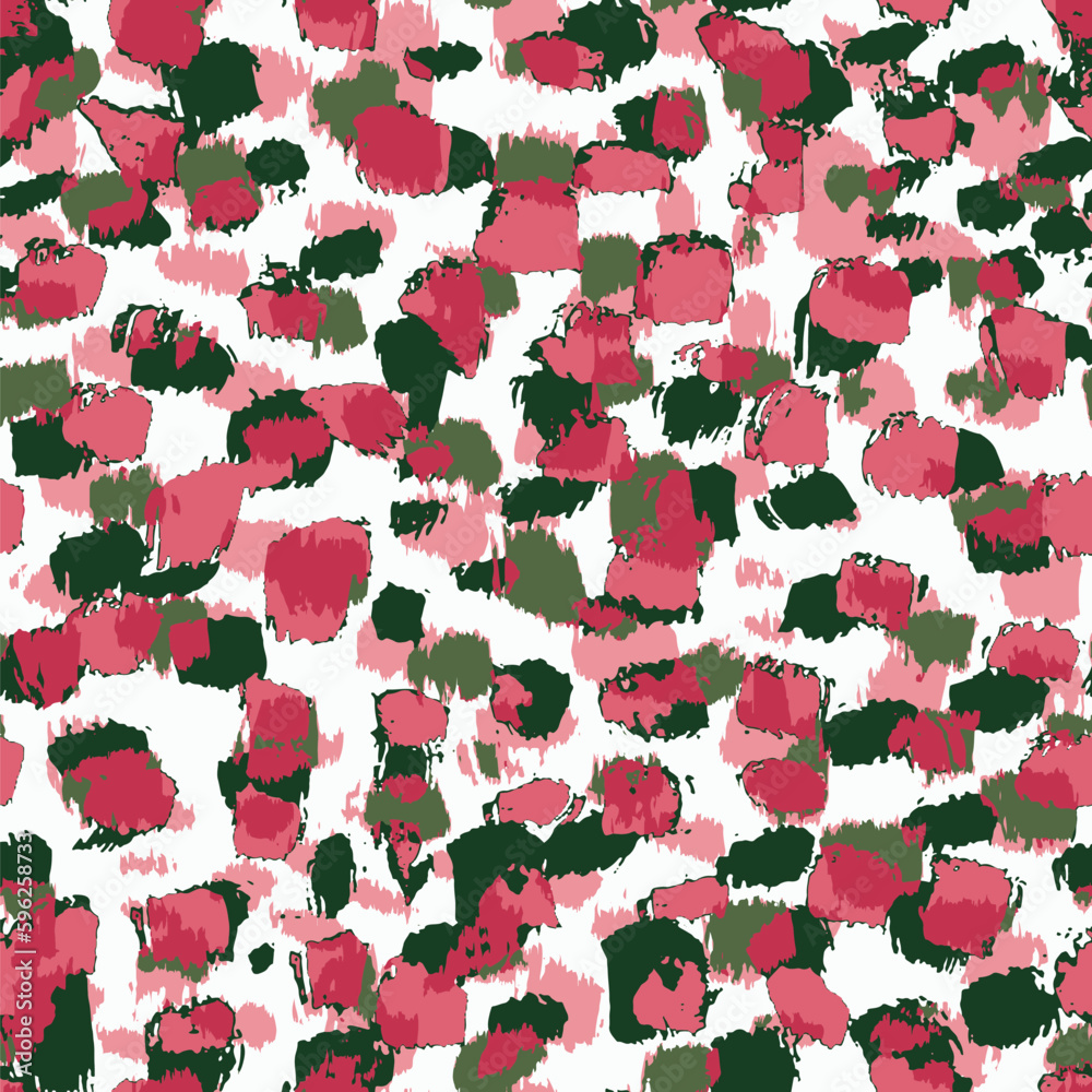 Abstract floral camouflage. Seamless pattern.Modern animal skin pattern with flower shapes . Creative contemporary floral seamless pattern.