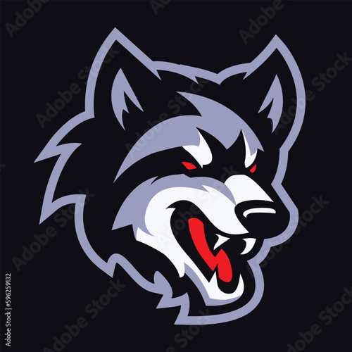 Wallpaper Mural Vector wolf mascot logo template Torontodigital.ca