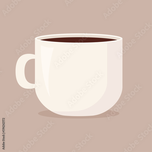 Delicious coffee cup icon. Drink vector illustration design