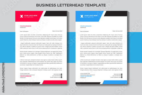 modern business letterhead template design © Husain