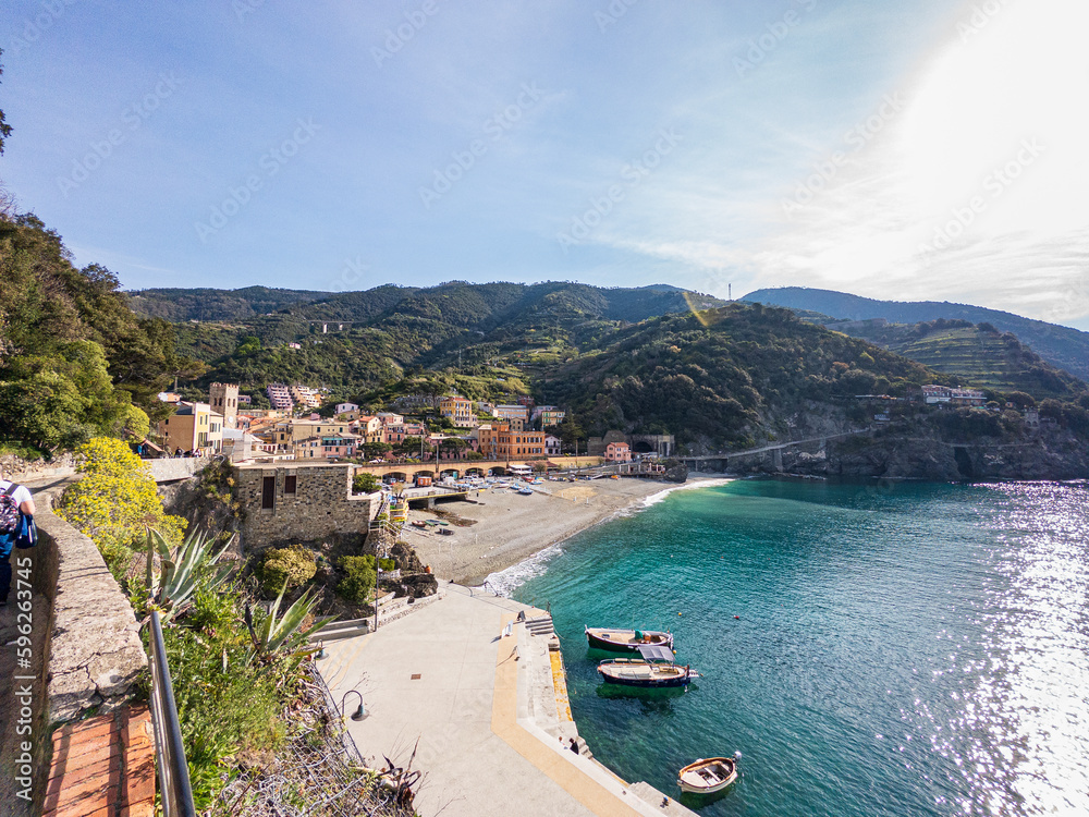 Monterosso al Mare, one of the towns of the famous Cinque Terre coastline in Northern Italy