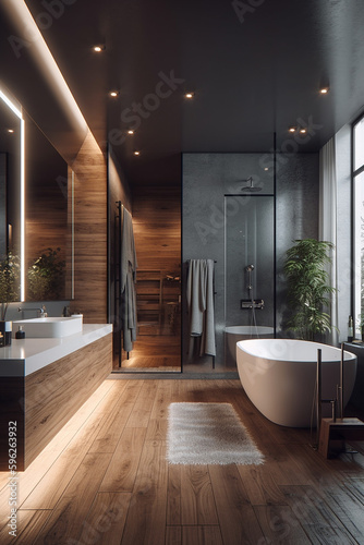 modern bathroom interior