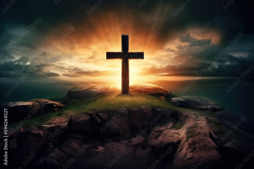 The cross is a symbol that has been used for centuries in various cultures and religions. In Christianity, it is the symbol of the sacrifice made by Jesus Christ for the sins of humanity.