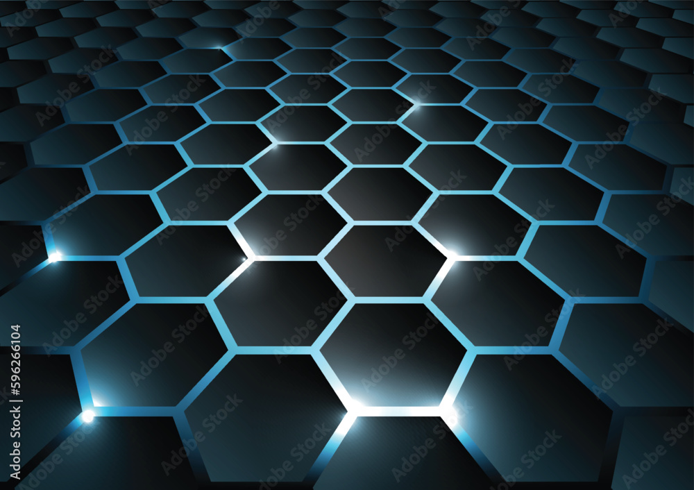 Vector illustration of hexagonal abstract background Vector illustration of hexagonal abstract background