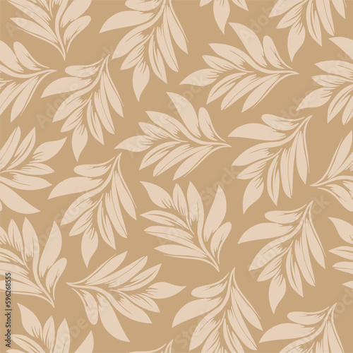Beautiful vector image of a leaf as a background.Can be used for designer wallpapers, for textile, packaging, printing or any desired idea. 