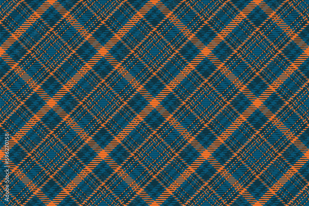 Seamless pattern of scottish tartan plaid. Repeatable background with check fabric texture. Vector backdrop striped textile print.