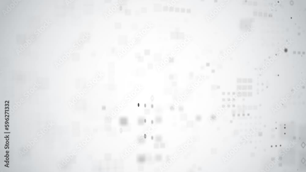 The concept of a graphical background with the movement of figures in parallel planes and a perpendicular direction. Cg