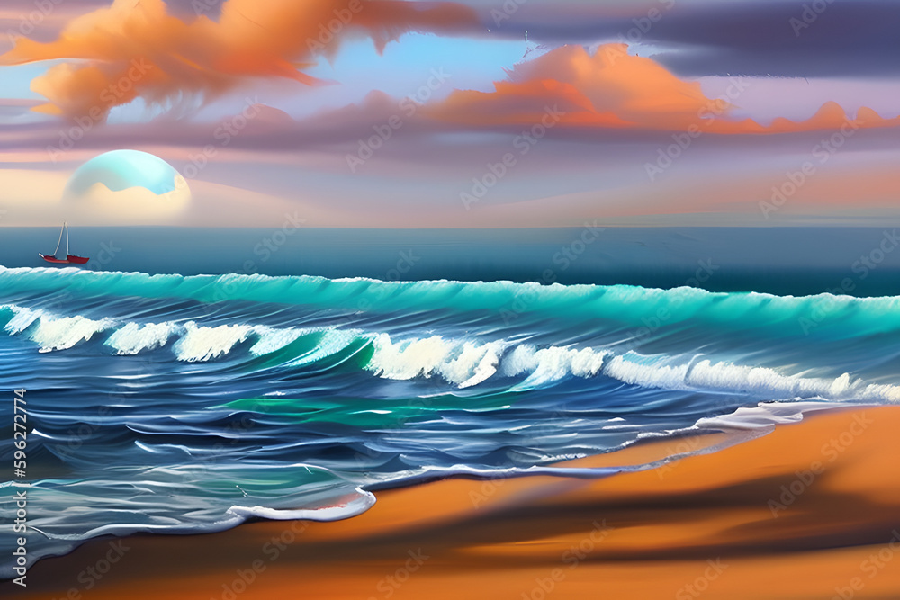 sunset over the sea. sunset on the beach. seascape oil painting. seascape. oil painting. sunset over the sea. sunset on the beach. seascape oil painting. seascape. oil painting.