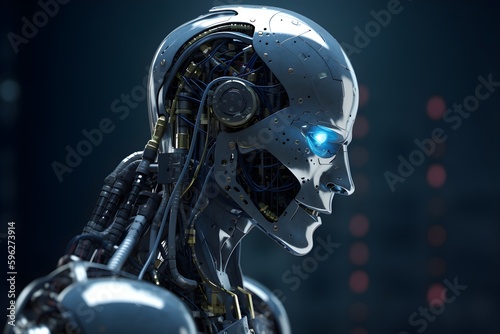Artifical Intelligence, AI. Technology takes over the world, image for journal article or blog. © Dom Creative