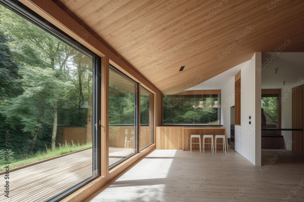 White Modern Elegance: Nature's Window White Modern Elegance: Nature's Window