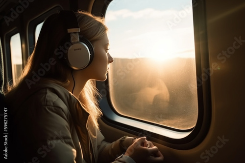 Train Window Serenity: Journeying Through Scenic Views