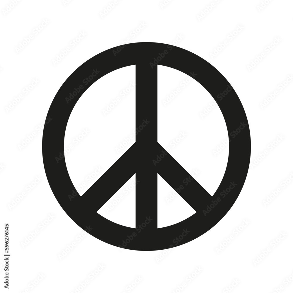 Peace symbol. Hippie vector icon. Peace sign. No war logo. Peace symbol. Hippie vector icon. Peace sign. No war logo.