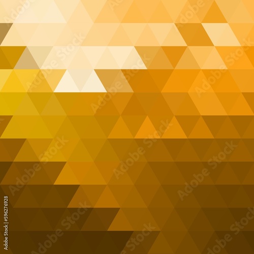 Gold vector polygonal pattern. Geometric background. Triangle. mosaic gradient. eps 10