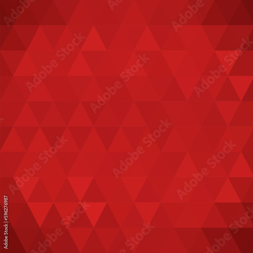 Red color triangle mosaic vector background design