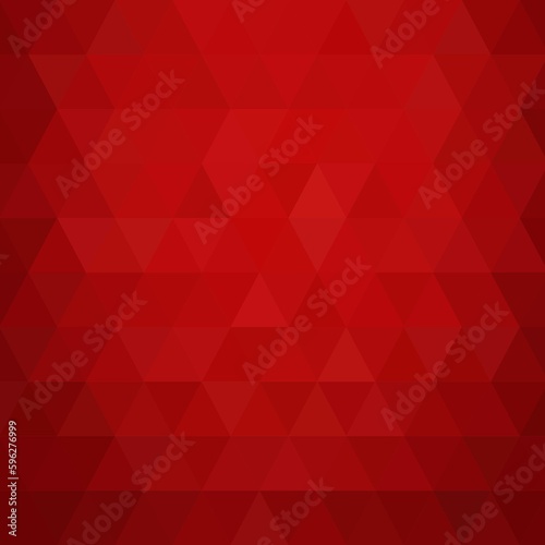 Red color triangle mosaic vector background design. eps 10