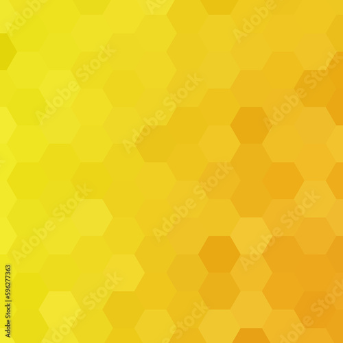 Abstract hexagons vector background. Yellow geometric vector illustration. Creative design template. eps 10
