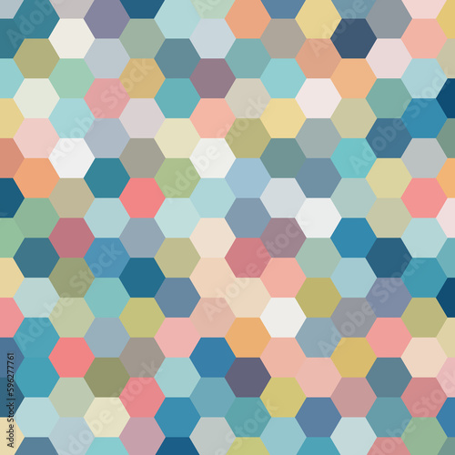 Colorful abstract vector background. Mosaic. polygonal style. Hexagons. eps 10