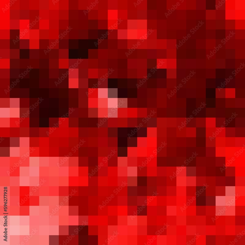 Red pixel vector background. Presentation template. Decor element. polygonal style. Abstract geometric illustration. eps 10