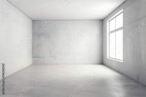 light nobody design white modern wall home empty background room window interior. Generative AI.