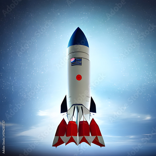Rocket in space