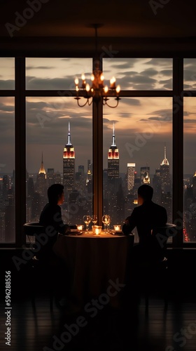 A Romantic Date at a Candlelit Restaurant