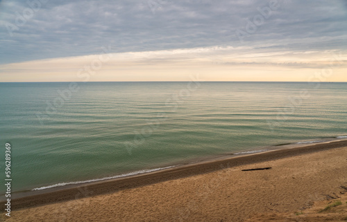 Coastline at Lake Michigan s Indiana Dunes National Park