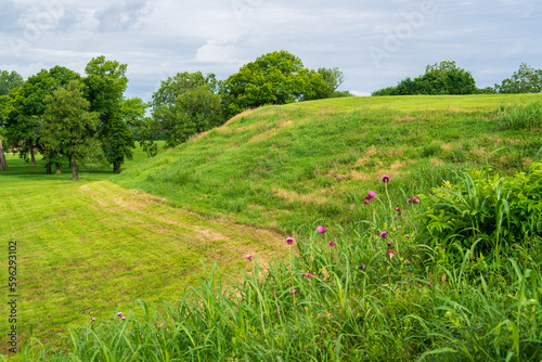 View of Cahokia Mounds State Historic Site