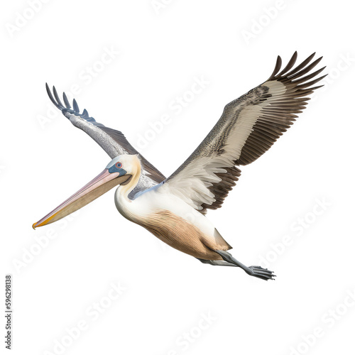 pelican isolated on white background © purich