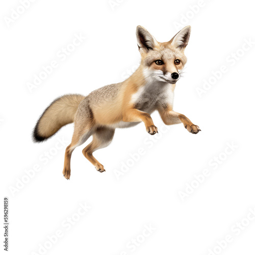  fennec fox isolated on white background