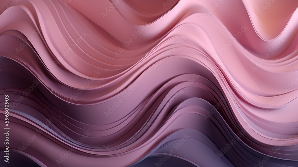 Obraz premium abstract pink wavy background. Generative Ai