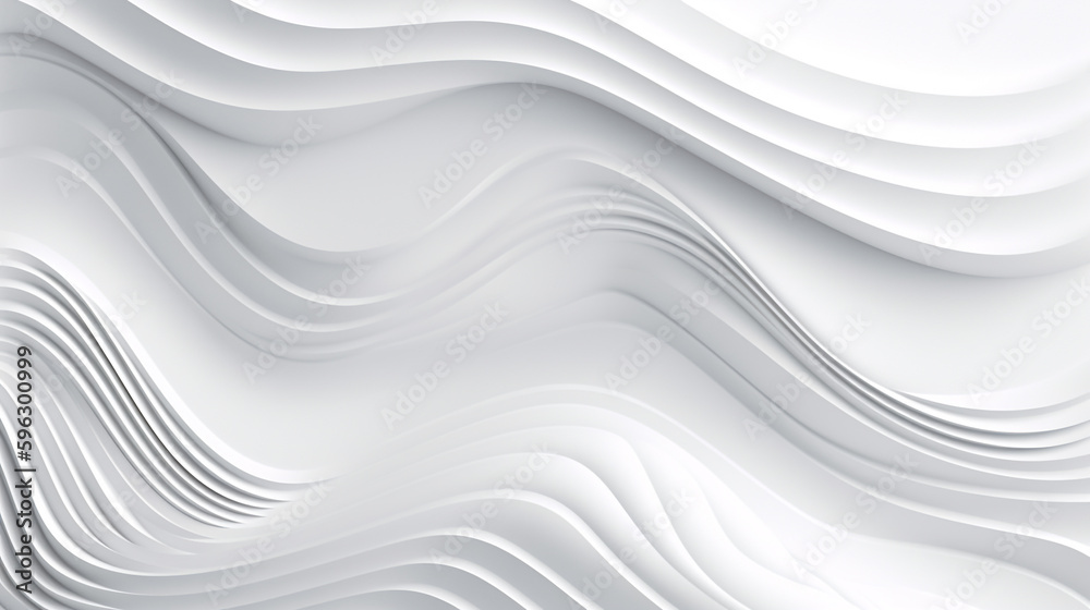 abstract white wavy background. Generative Ai abstract white wavy background. Generative Ai