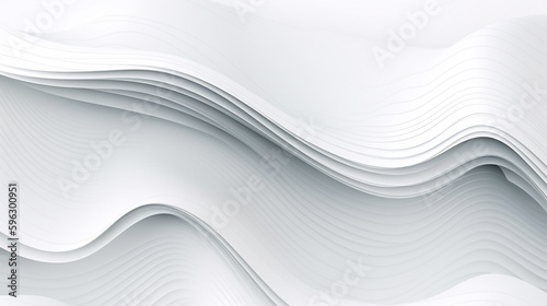 white wavy paper background. Generative Ai