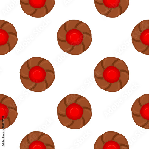 Pattern homemade cookie different taste in pastry biscuit