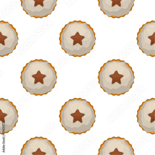 Pattern homemade cookie different taste in pastry biscuit