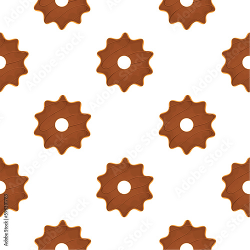 Pattern homemade cookie different taste in pastry biscuit