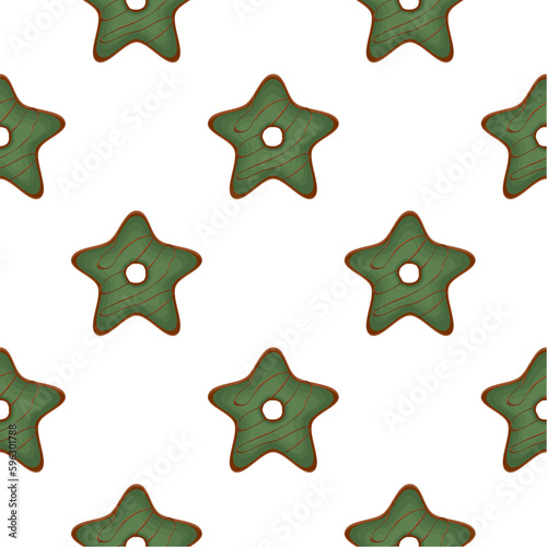Pattern homemade cookie different taste in pastry biscuit
