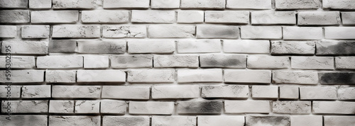 texture white brick wall. Generative Ai