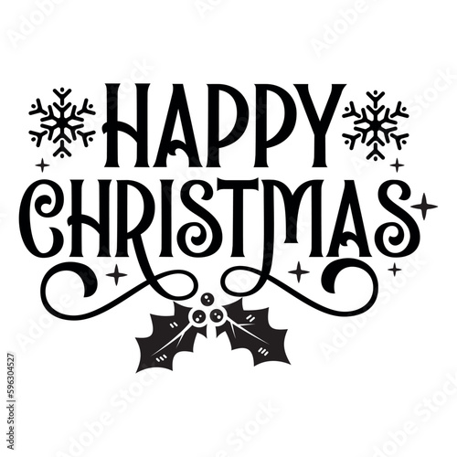 Happy Christmas SVG 