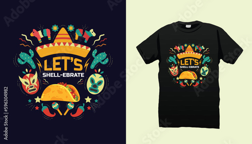 Cinco de mayo taco best tshirt design vector