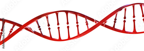Fototapeta Naklejka Na Ścianę i Meble -  DNA helix 3D illustration. Science, education, research. Human genome, genetic engineering