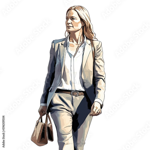 Boss Lady, Girl Boss, Woman Boss, Professional Woman, AI Generated