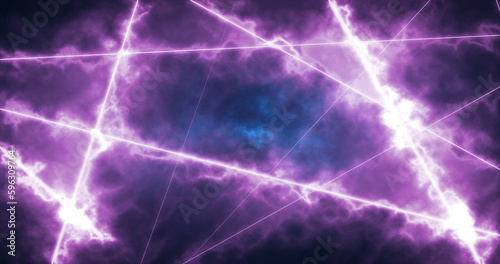 Abstract purple energy lines magical glowing background