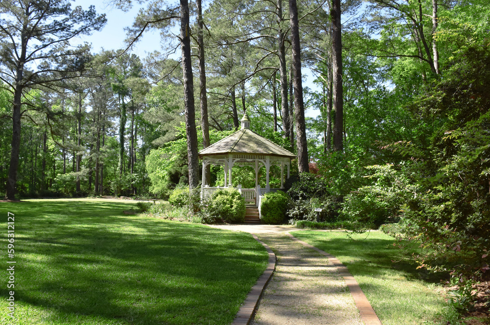 Gazebo in Cape Fear Botanical Garden, Fayetteville, North Carolina, USA Gazebo in Cape Fear Botanical Garden, Fayetteville, North Carolina, USA