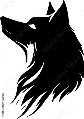 Wolf | Minimalist and Simple Silhouette - Vector illustration