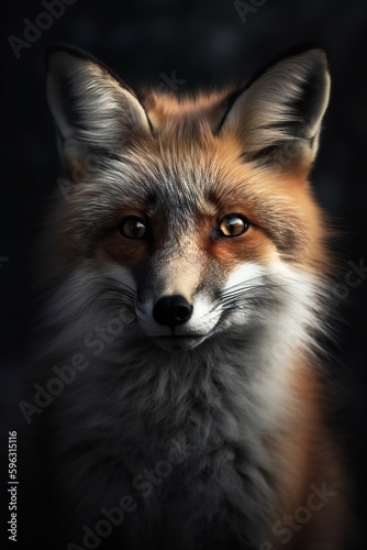 AI generated portrait picture of a red fox © Tanja