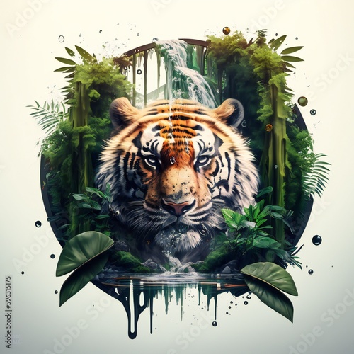 AI generated picture of a tiger