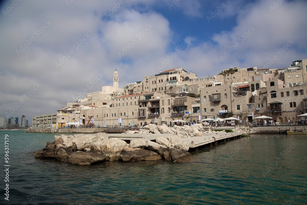 Panoramic view of Jaffa , Israel. Independence day